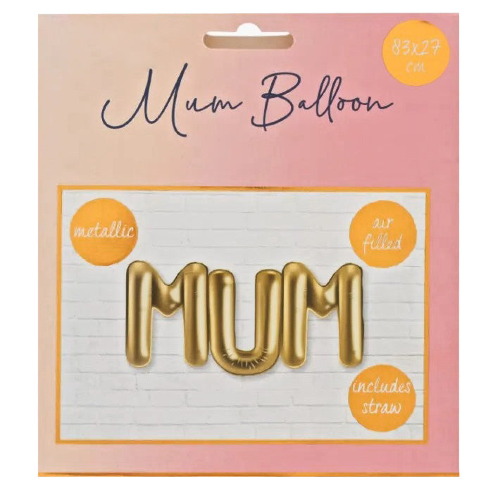 Mothers' Day Mum Balloon Gold