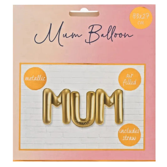 Mothers' Day Mum Balloon Gold