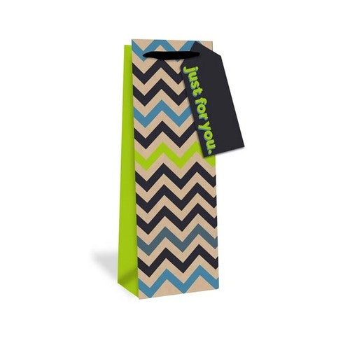 Zig Zag Bottle Gift Bag