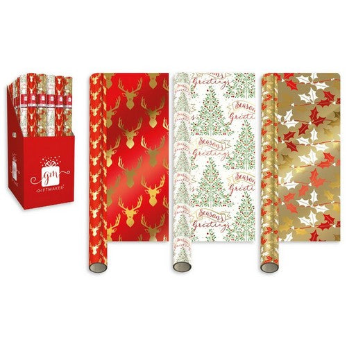 Giftmaker Christmas Traditions Gift Wrap 1.5m