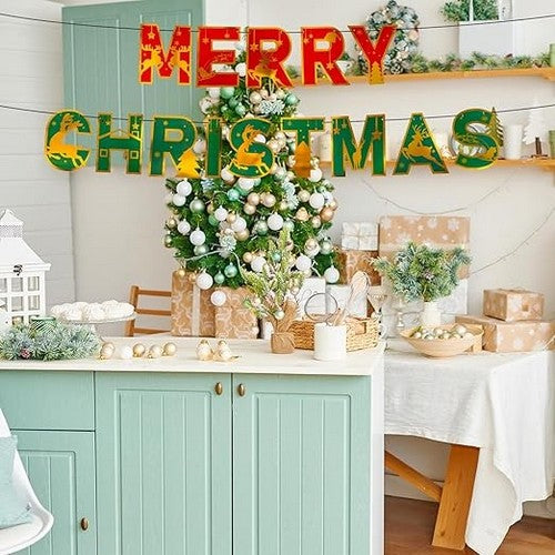 Merry Christmas Bunting Banner