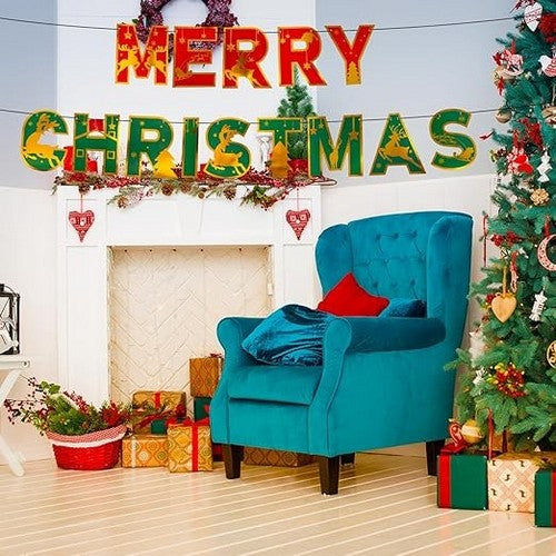 Merry Christmas Bunting Banner