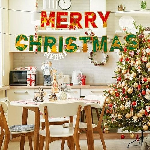 Merry Christmas Bunting Banner