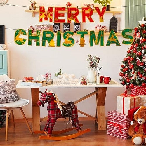 Merry Christmas Bunting Banner