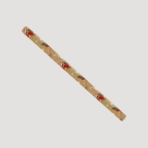 22511E Traditional Christmas Gift Wrap 4m Roll in Gold Sleigh Desion