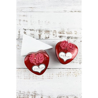 I Love You Rose Heart-Shaped Tin