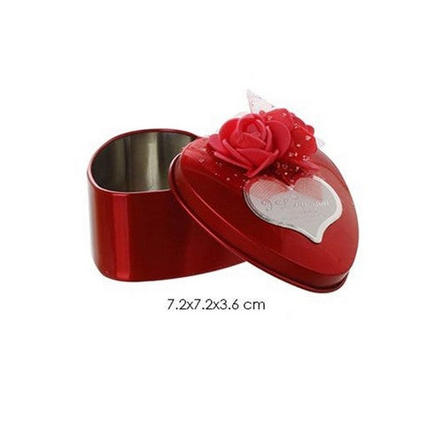 I Love You Rose Heart-Shaped Tin