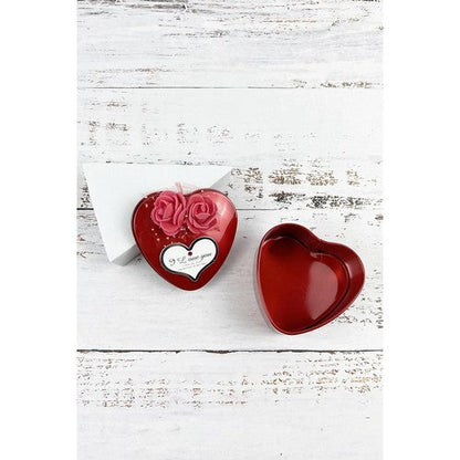 I Love You Rose Heart-Shaped Tin