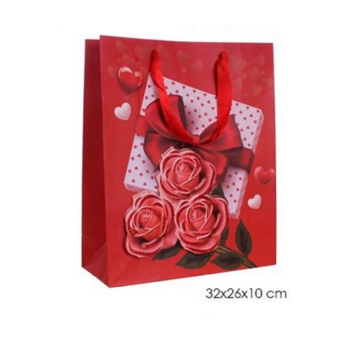 Red Roses Valentines Medium Gift Bag