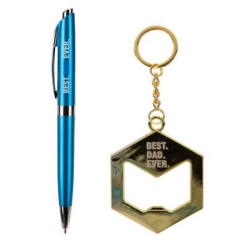 Best Dad Ever Pen & Bottle Opener Keyring Box Set