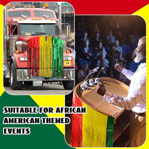 Independence/Juneteenth Foil Fringe Table Garland