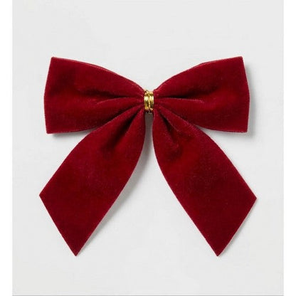 Red Luxury Velvet Bows 12pk