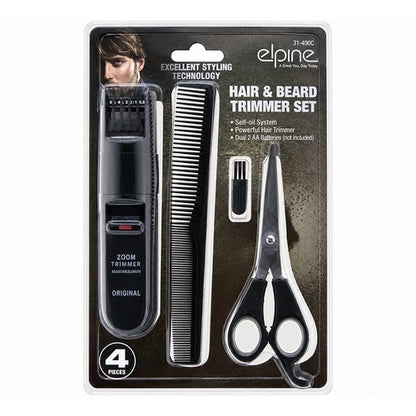 Elpine Hair & Beard Trimmer Set 4pc