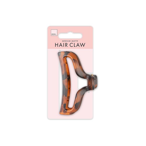 Forever Beautiful Medium Matte Hollow Hair Claw Spring Clip in Brown
