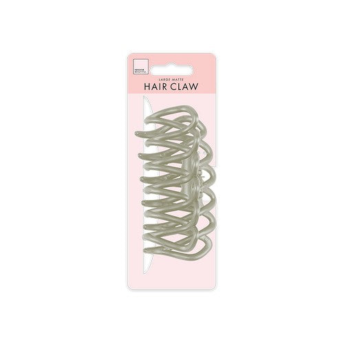 Forever Beautiful Large Matte Hollow Hair Claw Spring Clip in White