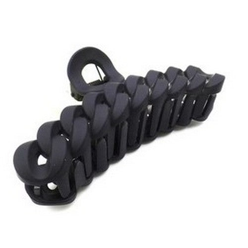 EPC8529 Cuban Link Spring Clp Hair Claw in Black