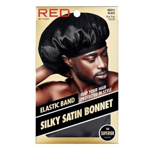 HD201-212 Red by Kiss Silky Satin Bonnet
