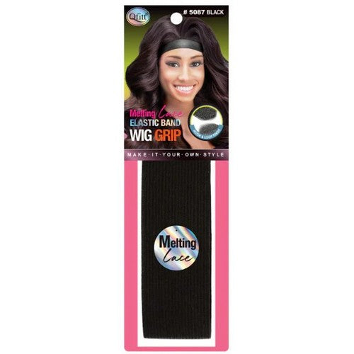 Qfitt Melting Lace Elastic Band Wig Grip 2" in Black