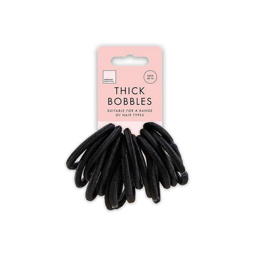 PER7779 Forever Beautiful Thick Hair Bobbles 15pki n Black