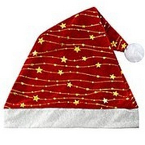PKH30088 Metallic Santa Hat in Gold Star