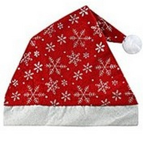 PKH30088 Metallic Santa Hat in Silver Snowflake
