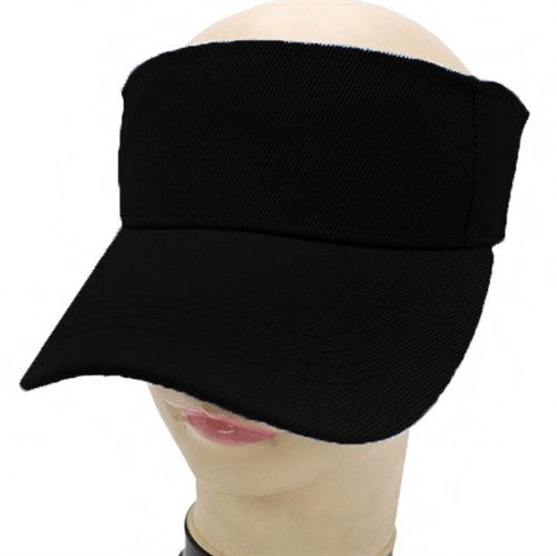 BC-755 Classic Twill Velcro Visor Black