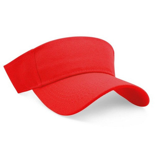 Classic Twill Velcro Visor Red