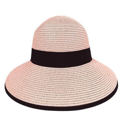 Bow Back Ponytail Straw Hat