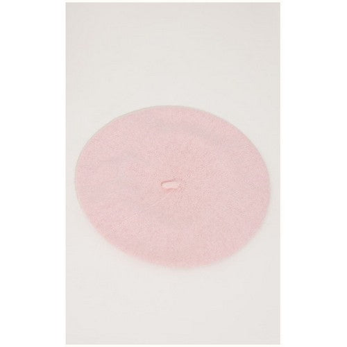 Wool Beret Hat in Baby Pink