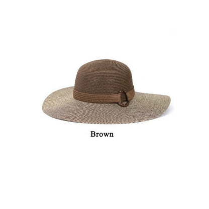 A007-306-WH Baker Lite Straw Beach Hat in Brown