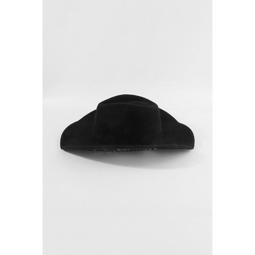 Studded Felt Western Cowboy Hat in Black