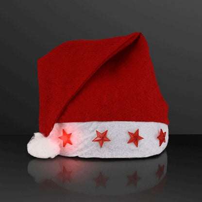 Flashing LED Santa Hat