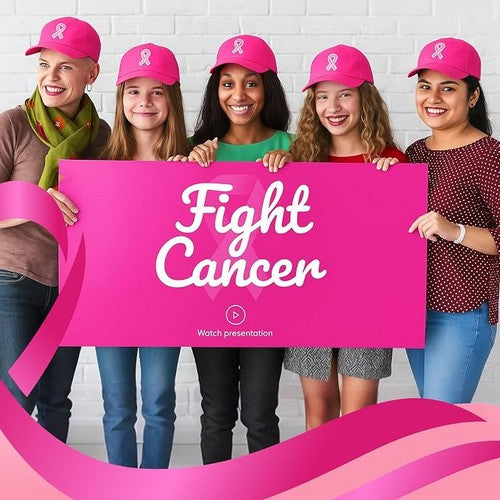 Breast Cancer Awareness Baseball Cap in Fuchsia Pink