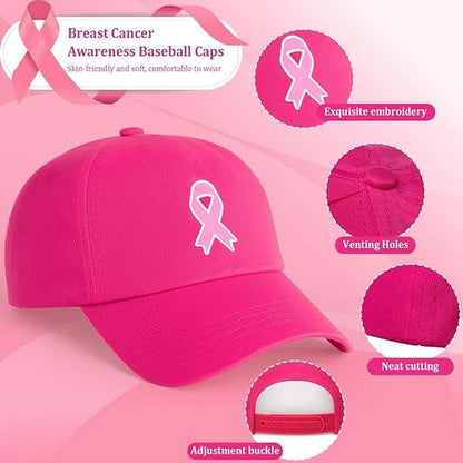 Breast Cancer Awareness Baseball Cap in Fuchsia Pink