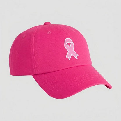 B0H41C4SB3 Breast Cancer Awareness Baseball Cap in Fuchsia Pink