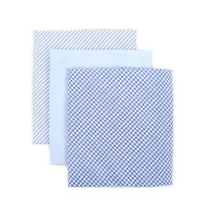 MFB1743 Umo Lorenzo 100% Cotton Handkerchief 3pk in Blue