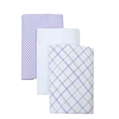 MFB1743 Umo Lorenzo 100% Cotton Handkerchief 3pk in Lilac