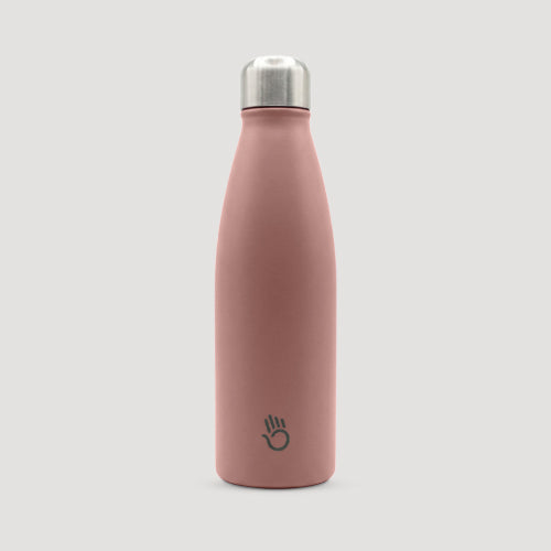 Stainless Steel Water Bottle in Light Pink