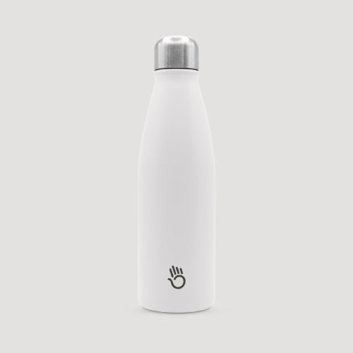 Stainless Steel Water Bottle in White
