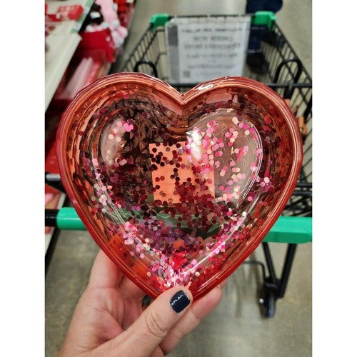 341245 Confetti - Filled Heart Dish in Red