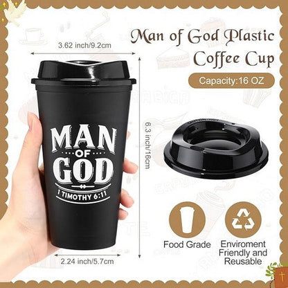 1 Timothy 6:11 Man of God 16oz Travel Cup