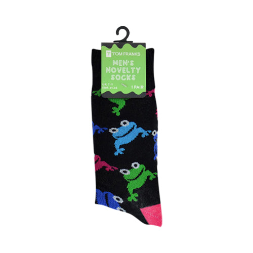 Tom Franks Novelty Dress Socks 1pr in Frog Print