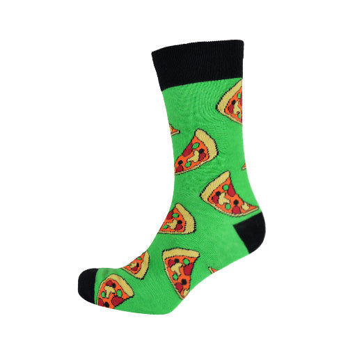 26678 Tom Franks Novelty Dress Socks in Pizza Print 1 pc
