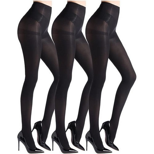 Farley Mill Opaque Pantyhose 3pk in Black