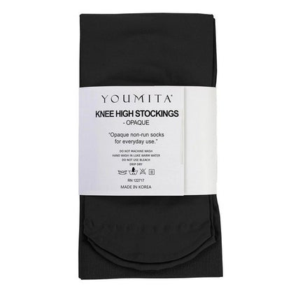 Youmita Opaque Knee High Stockings in Black