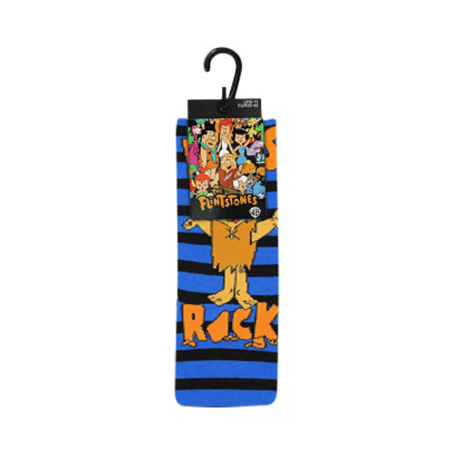 Official Flintstones Fun Socks 1pr in Blue