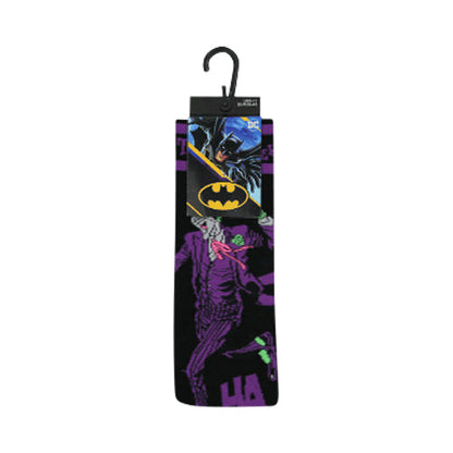 Official DC Batman Joker Fun Socks 1pr in Black