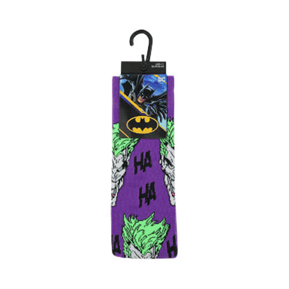 Official DC Batman Joker Fun Socks 1pr in Purple