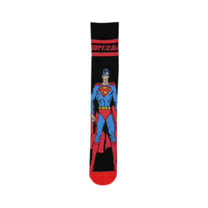 29663 Official Superman Fun Socks 1pc in Black