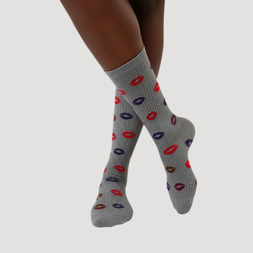 S31070 S. Christina Fun Socks in Lips Grey